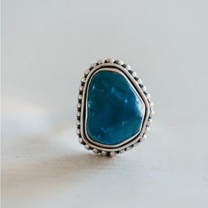 Goldie Lew Blue Topaz Ring Size 10
